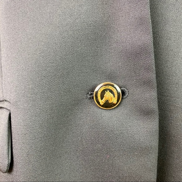 J. Crew School Boy Blazer Black Wool Size 8 - Picture 7 of 8